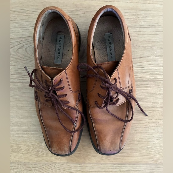 Bostonian Men's Brown Leather Derbys - Picture 1 of 7
